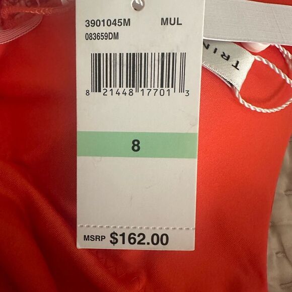 TRINA TURK Plunge One Piece Halter Swimsuit Size 8 ✨NWT✨ - Picture 9 of 11